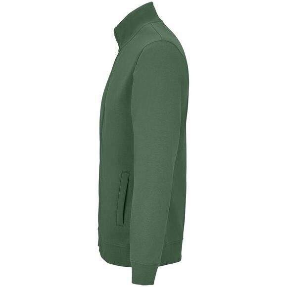 SOLS Unisex Adult Cooper Full Zip Sweat Jacket / Bottle Green - Picture 3 of 4